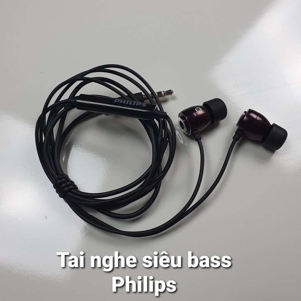 [Mã 2404EL10K giảm 10K đơn 20K] Tai nghe nhét trong tai Philips SHE âm bass siêu khủng hay nhất trong tầm giá 100k