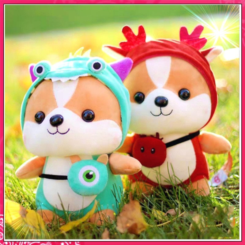 Gấu Bông Chó Shiba Corgi Bingo Cosplay Cute mềm mịn Size 25 cm , 35cm , 50cm