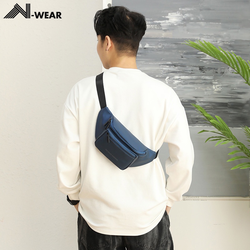 Túi đeo chéo nam chống nước cao cấp Hàn Quốc, Túi bao tử nam đeo chéo, thích hợp cho đi học, đi làm, du lịch BT1714