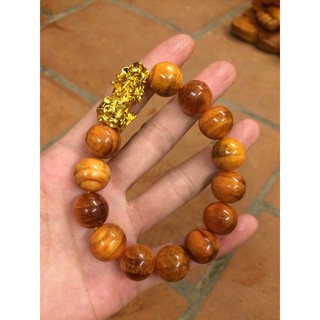 Vòng Huyết Long Charm Tỳ Hưu Vàng