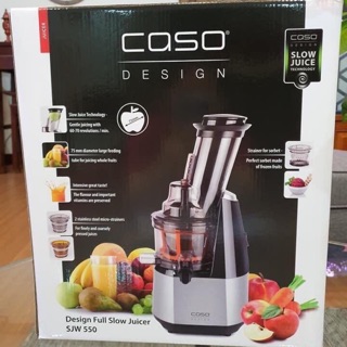 Máy ép chậm CASO SJW550 Germany - TIỆN ÍCH - BỀN BỈ - CHẠY KHOẺ - ÉP KIỆT BÃ