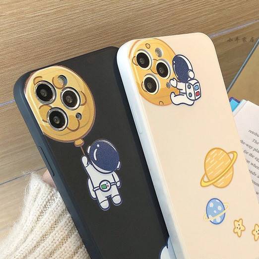 Ốp Điện Thoại In Hình Phi Hành Gia Độc Đáo Cho Iphone 11 / Promax / X / 8 / 6s / Xs / 7 / Plus / Xr / 12