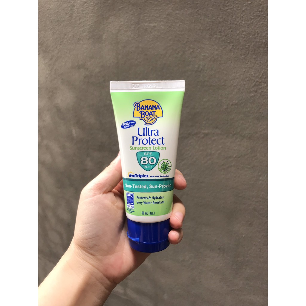 Kem Chống Nắng Banana Boat Ultra Protect SPF50-SPF80 90ml(chiết xuất lô hội)