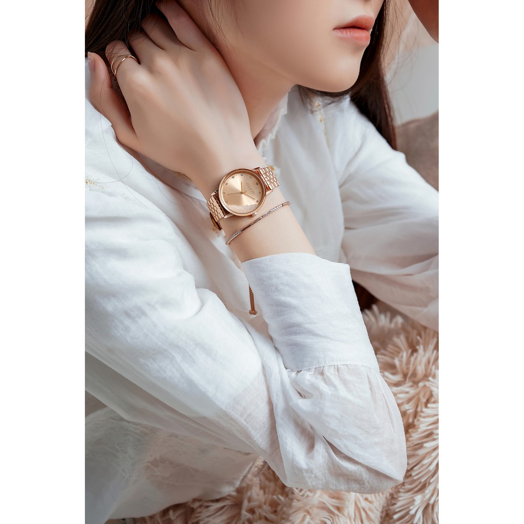 Đồng hồ nữ Julius Hàn Quốc JA-1283 dây thép ( Nhiều màu )