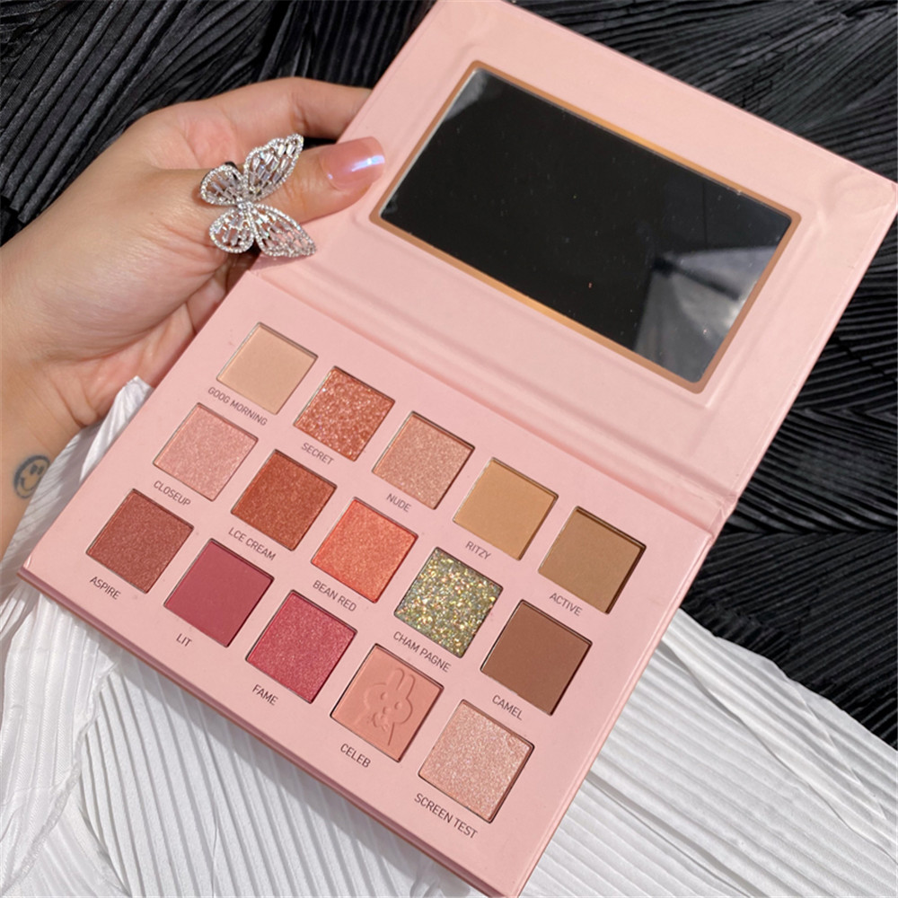 (Hàng Mới Về) Bảng Phấn Mắt 15 Màu Lì / Nhũ Ngọc Trai Kháng Nước Chống Mồ Hôi Qipin | BigBuy360 - bigbuy360.vn