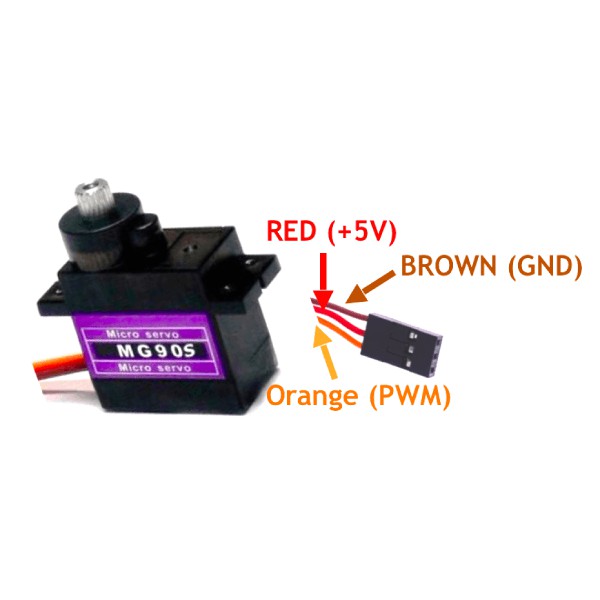 Động cơ servo  bánh răng thép MG90S MG90 S siêu khỏe cho xe điều khiển, robot , tàu thuyền mô hình RC