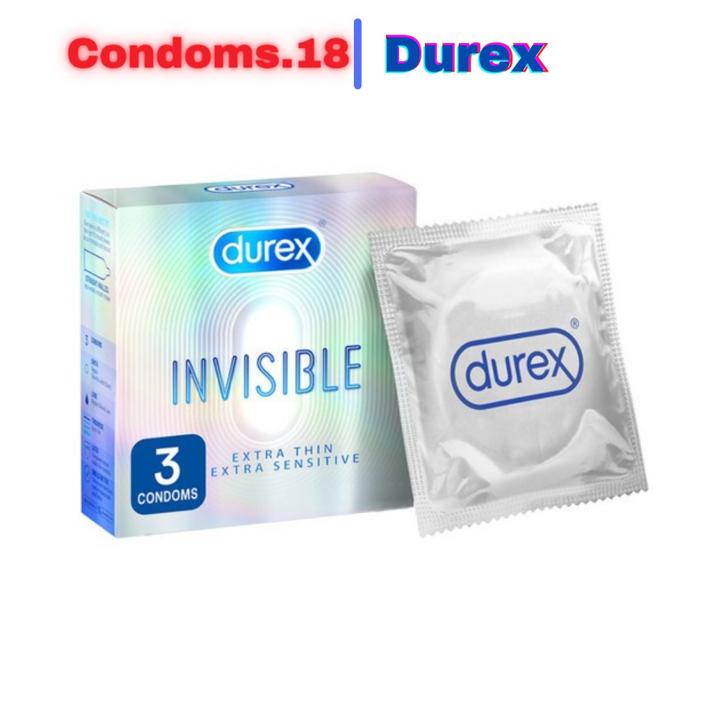 Bao cao su siêu mỏng Durex Iinvisible ( 3Bao/Hộp), BCS Durex Siêu mỏng cho cảm giác chân thật nhất