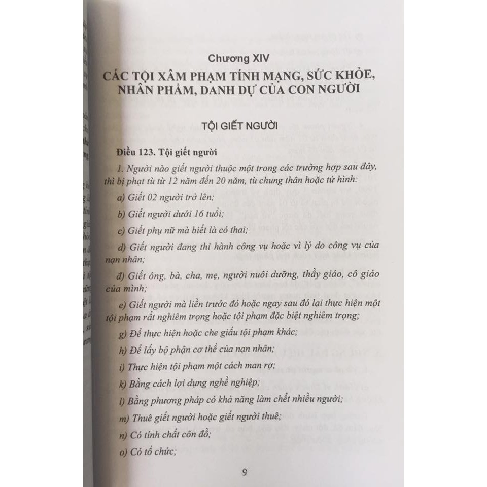 Sách - Bình luận Bộ Luật Hình Sự năm 2015 - Phần Các Tội Phạm (Chương 14)