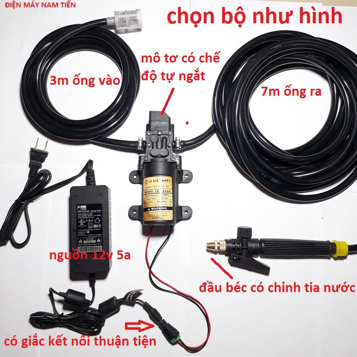 Máy rửa xe mini - máy phun sương