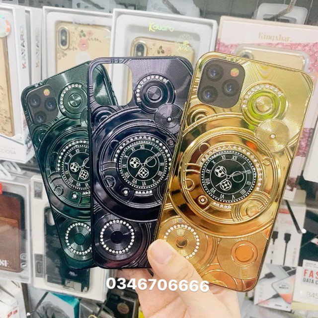 Ốp mặt cơ đồng hồ đính đá 3D ip11/ ip11 pro/ ip11 pro max ♥️
