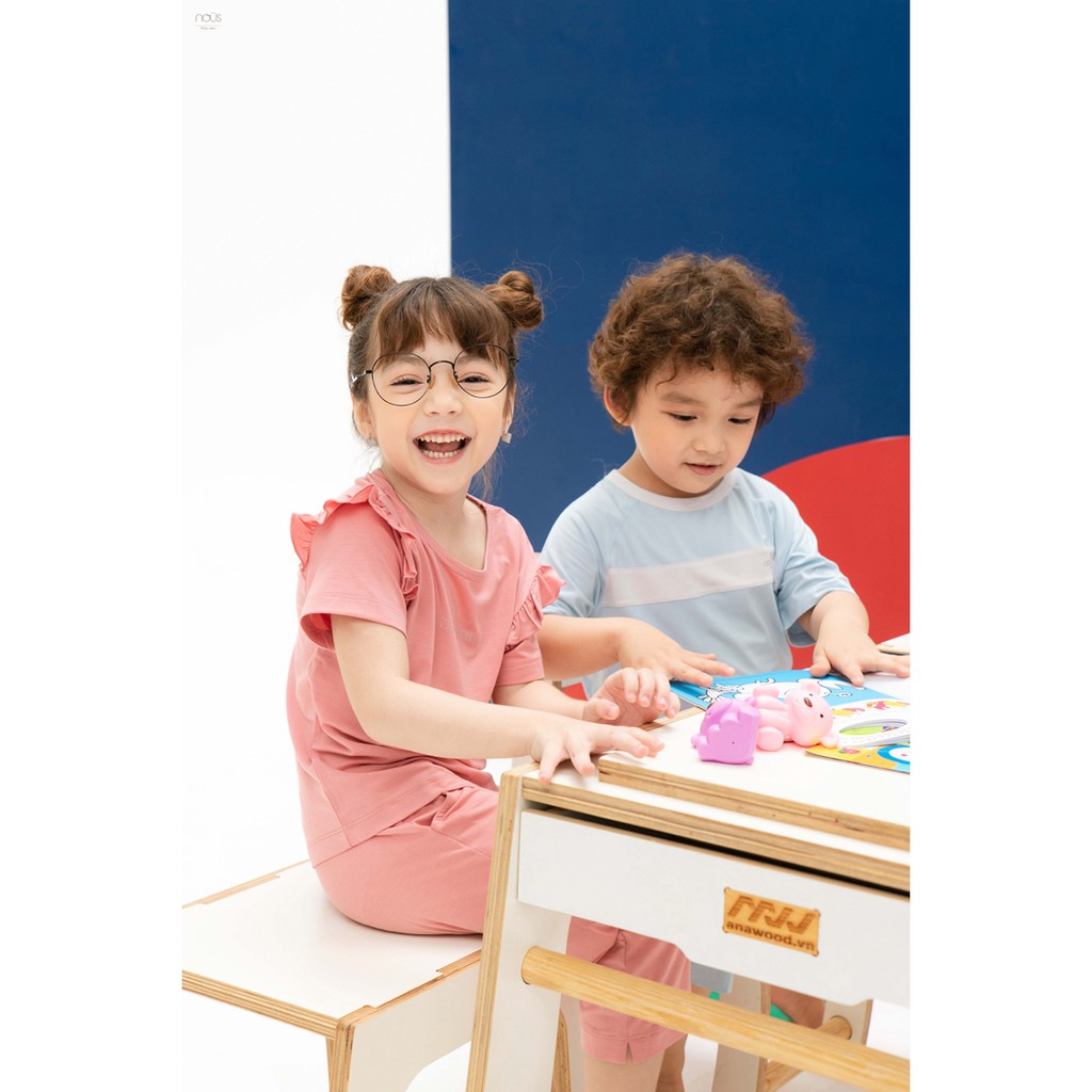 Bộ Lửng Bé Gái NOUS Mầu Hồng 2Y/3Y/4Y/5Y