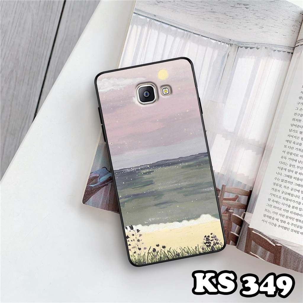 Ốp lưng Samsung A9 Pro - Samsung C9 Pro - Ốp in hình Cánh đồng hoa - Chất liệu TPU siêu bền