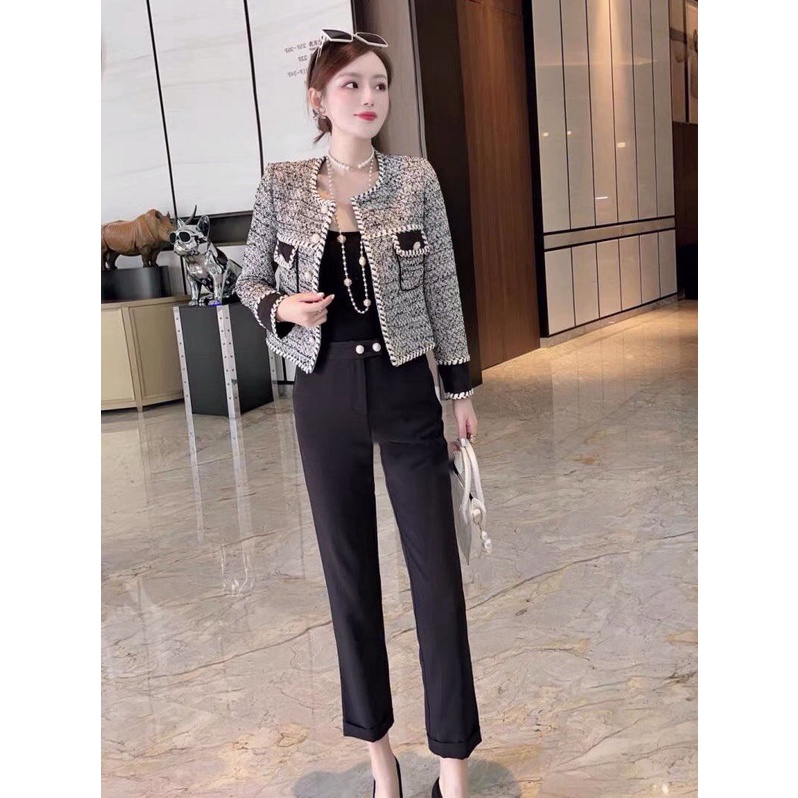 Quần côn cúc ngọc Q86