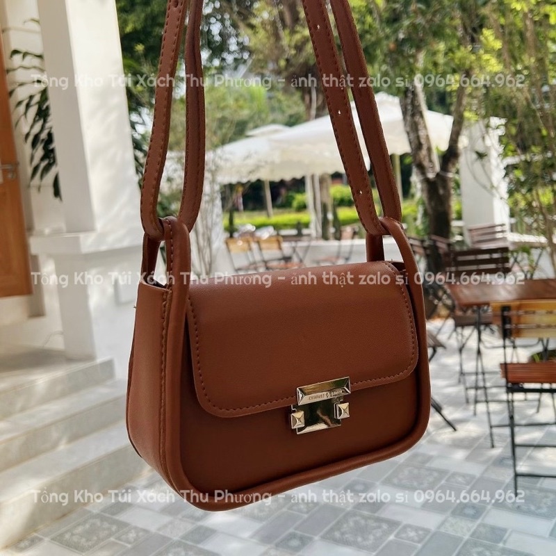 Túi Xách Nữ Kẹp Nách Trơn Khoá Bấm Siêu Đẹp Hàng Quảng Châu Loại 1 + Hình Shop Tự Chụp