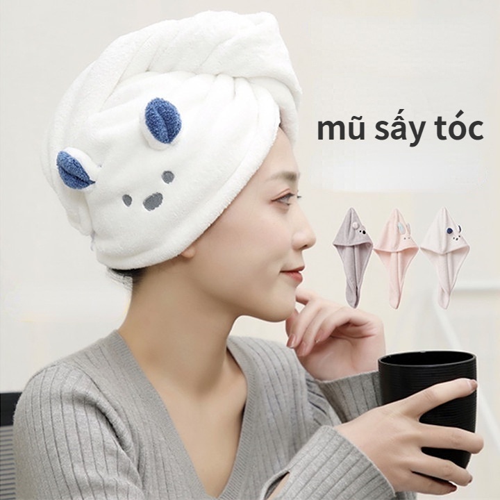 khăn thấm nước Khăn sợi nhỏ quấn khô tóc nhanh đa năng thích hợp đi bơi