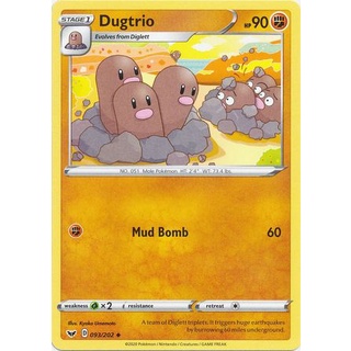 Thẻ Bài Pokemon Dugtrio - 093/202 - Uncommon