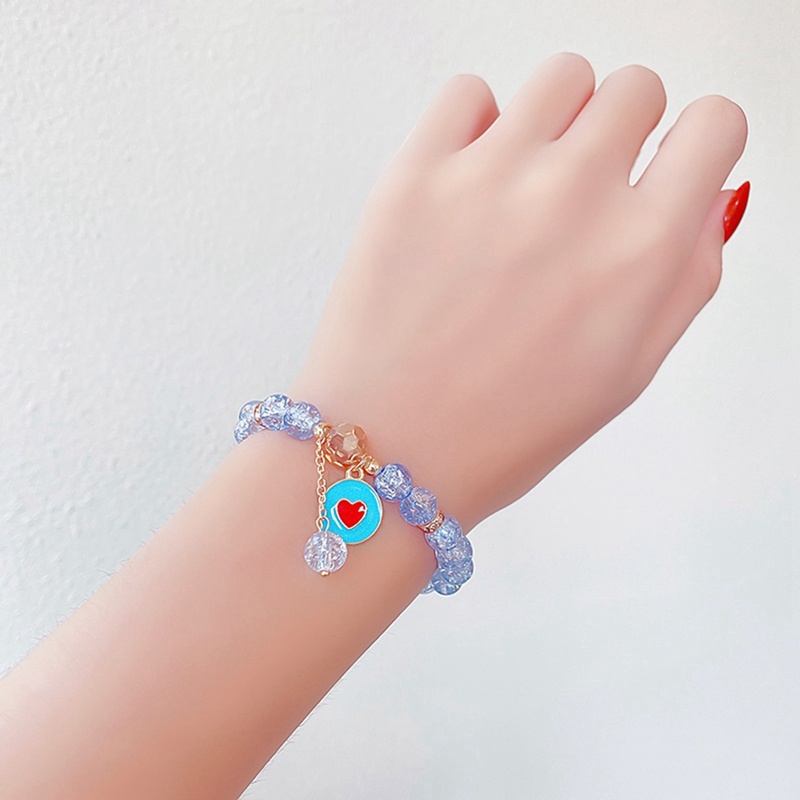 Ygt Vòng Tay Gel Gel Đính Hạt Pha Lê Hình Hoa Cúc Nhỏ Ngọt Ngào Đơn Giản Thời Trang Hàn Quốc Dành Cho Nữ