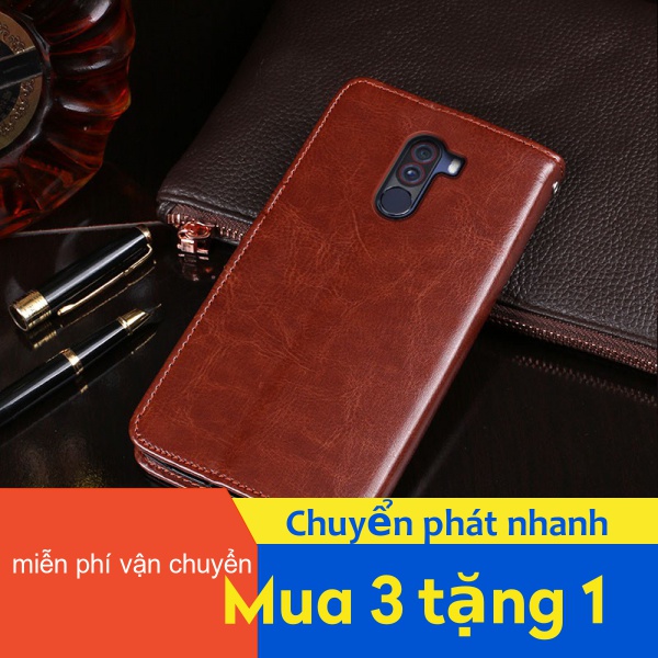 Bao da điện thoại kiêm chân đỡ dành cho Xiaomi Pocophone F1