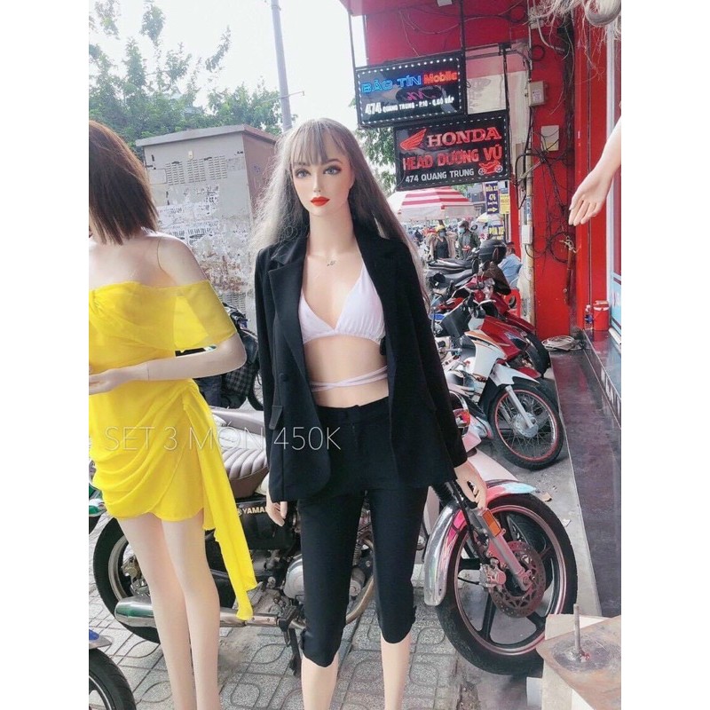 Sét vest 3 món ngọc trinh #bigsize 60kg đến 90kg