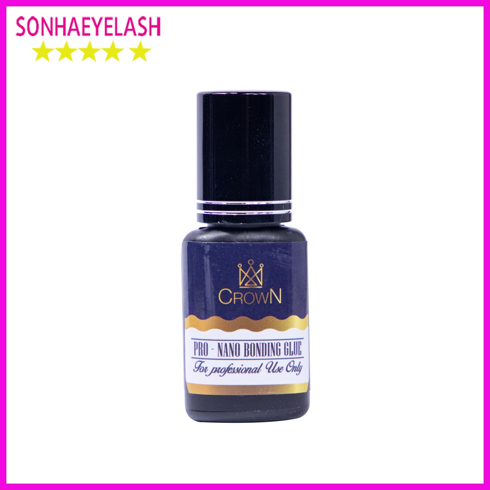 Keo nối mi CROWN khô nhanh siêu bền, dành cho thợ nối mi chuyên nghiệp, phù hợp với thợ nối mi dùng máy lạnh