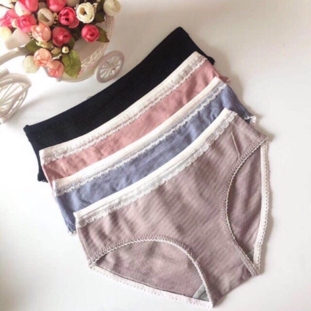 Nhập WAFS2224 giảm 15% tối đa 30k đơn 99k_ Quần lót nữ cotton thông hơi co giãn 4 chiều siêu thoáng mát