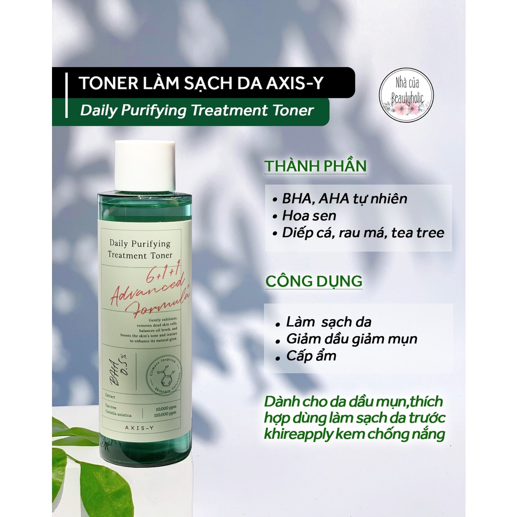 Toner da dầu mụn AXIS-Y DAILY PURIFYING TREATMENT