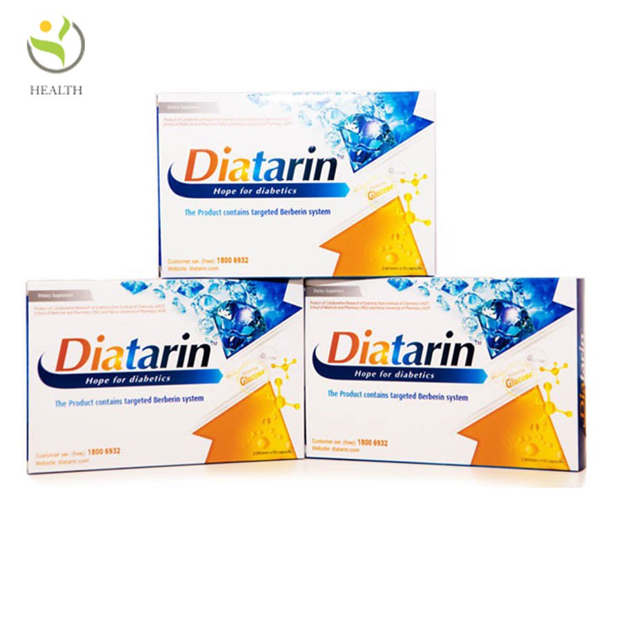 Viên uống Diatarin chứa hệ Berberin hướng đích dành cho người tiểu đường đái tháo đường
