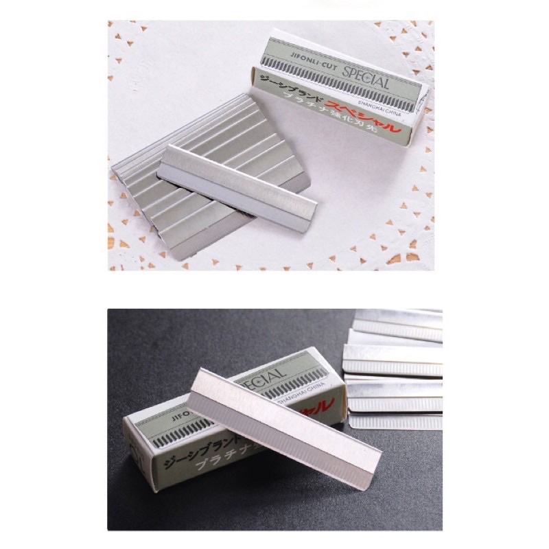 Set 10 dao cạo lông mày bằng thép không gỉ siêu bén