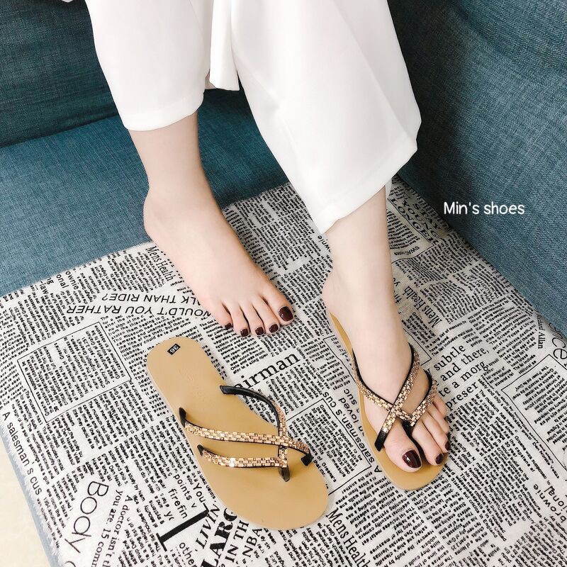 Min's Shoes - Dép đính đá cao cấp S300