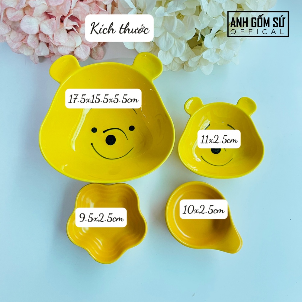 Bát gốm sứ mini, bát ăn dặm kiểu nhật cao cấp cho bé