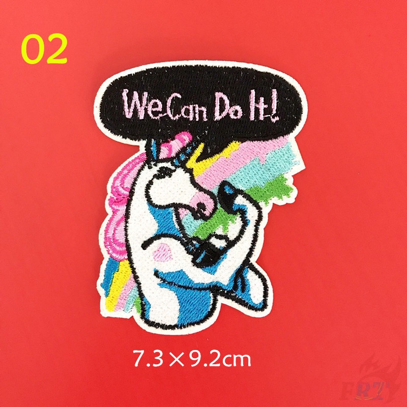 Miếng vá thêu hình động vật kỳ lân dòng 01 tự làm DIY