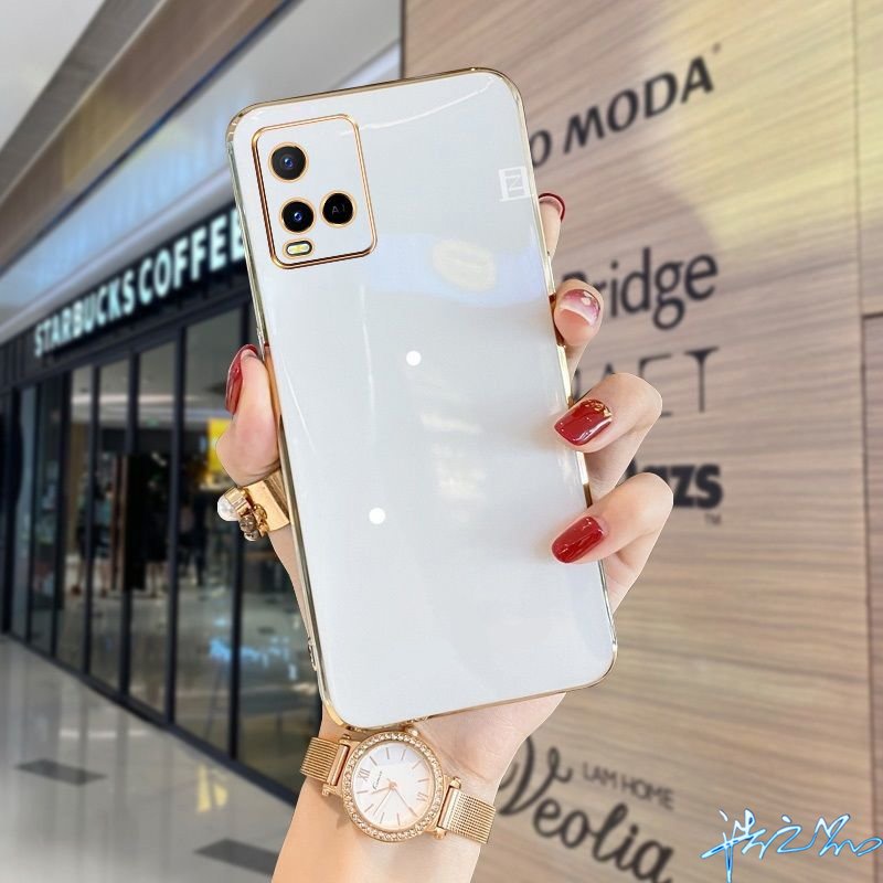 Ốp Điện Thoại Silicon Mềm Kết Cấu Sang Trọng Bảo Vệ Cho Vivo Y21 Y21T Case Y33S Y33T Y21S 2022