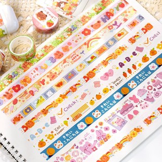 Cuộn washi tape gấu đáng yêu