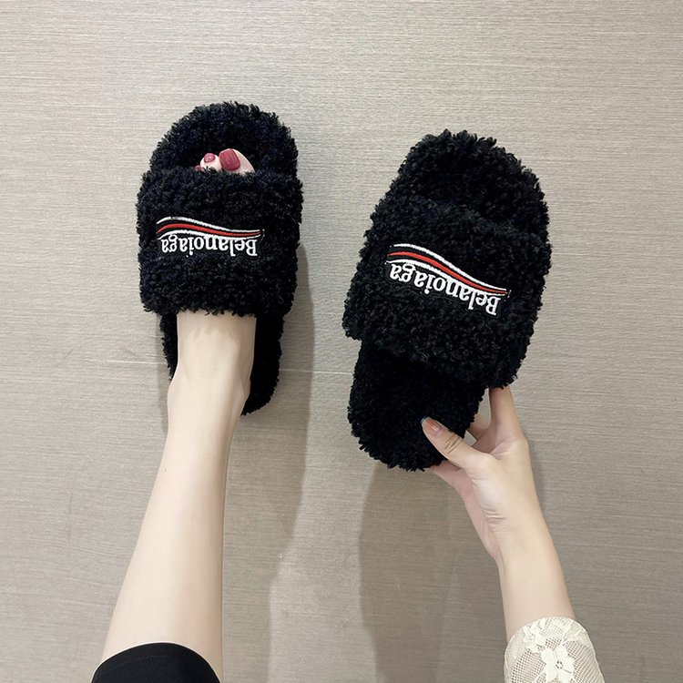 Dép Bông Hở Ngón Xinh Xắn Thời Trang Theo Phong Cách Ulzzang