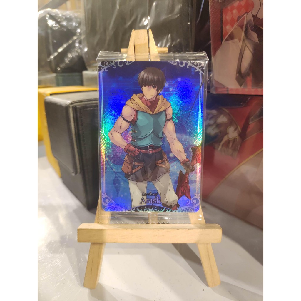 Thẻ bài bánh xốp Fate Grand Order FGO Arash SP - Super Rare - Tặng bọc bài nhựa bảo quản