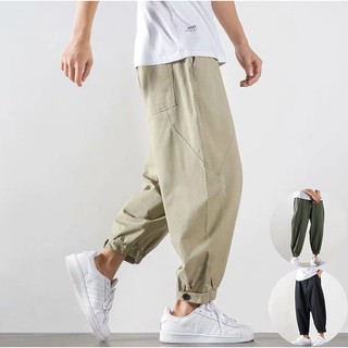 Quần Dài Thể Thao Ống Rộng Phong Cách Hàn Quốc Năng Động Cho Nam