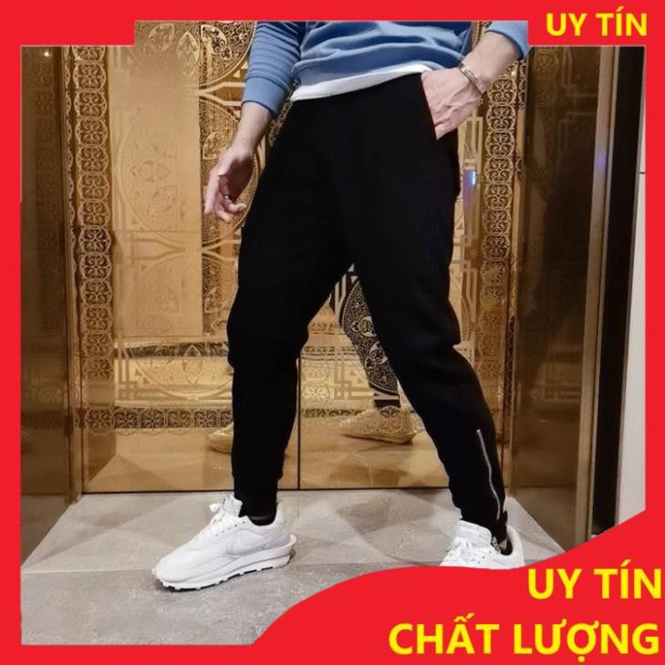 [FREESHIP - HÀNG CAO CẤP] Quần Jogger nỉ thể thao Unisex N7 bó ống kéo khóa cổ chân nhiều túi tập gym nam nữ Zip01