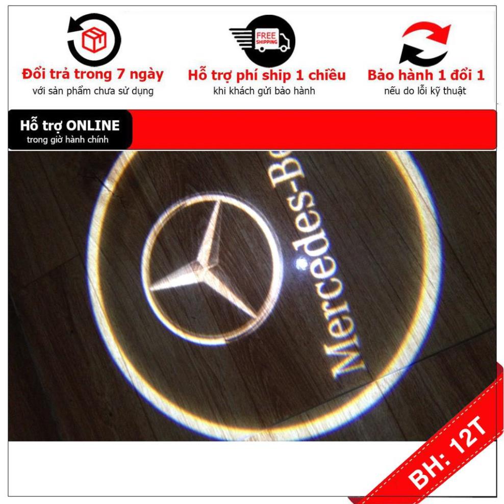 BH12TH Đèn chiếu logo cánh cửa Mercerdes-Benz (1 bộ 2 đèn chiếu)