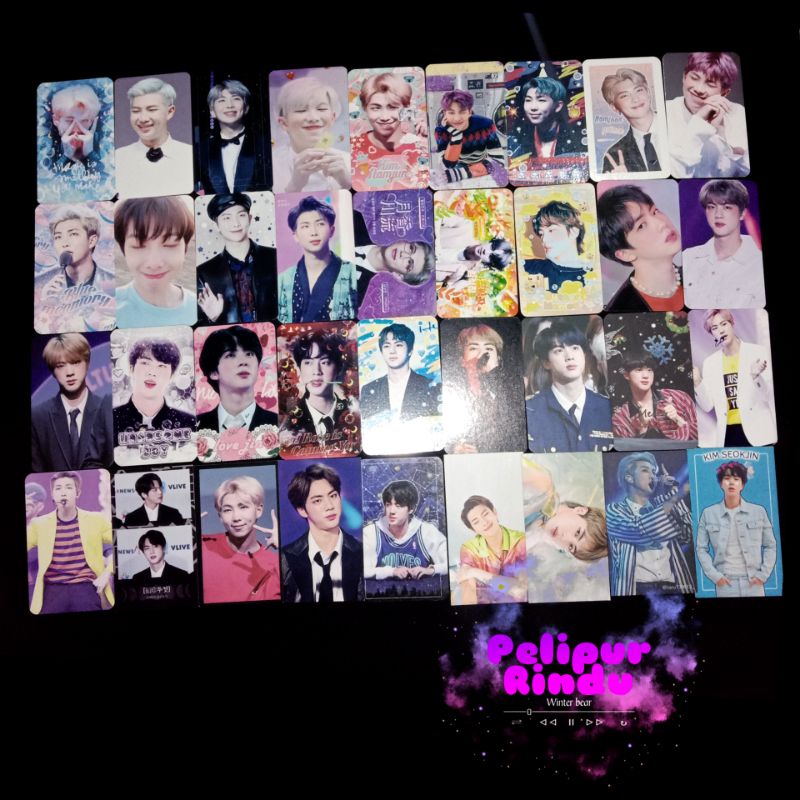 Thẻ Ảnh In Hình Nhóm Nhạc Bts 1 (RM Namjoon Jin Suga Yoongi Jhope Jimin Taehyung V Jungkook)
