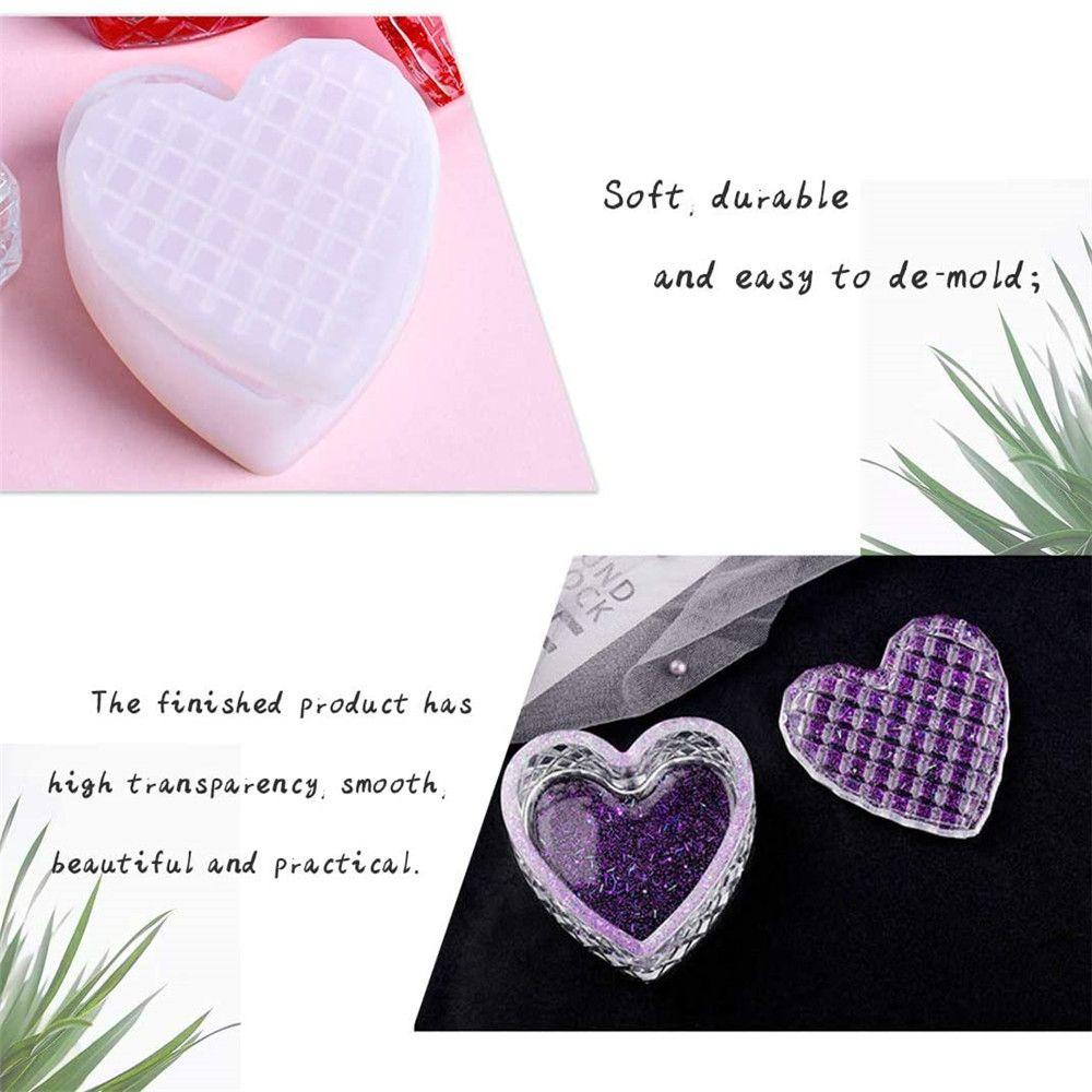 KUNHEV Khuôn Làm Hộp Đựng Đồ Hình Trái Tim|Keo Dán Chất Lượng Cao Chuyên Dụng