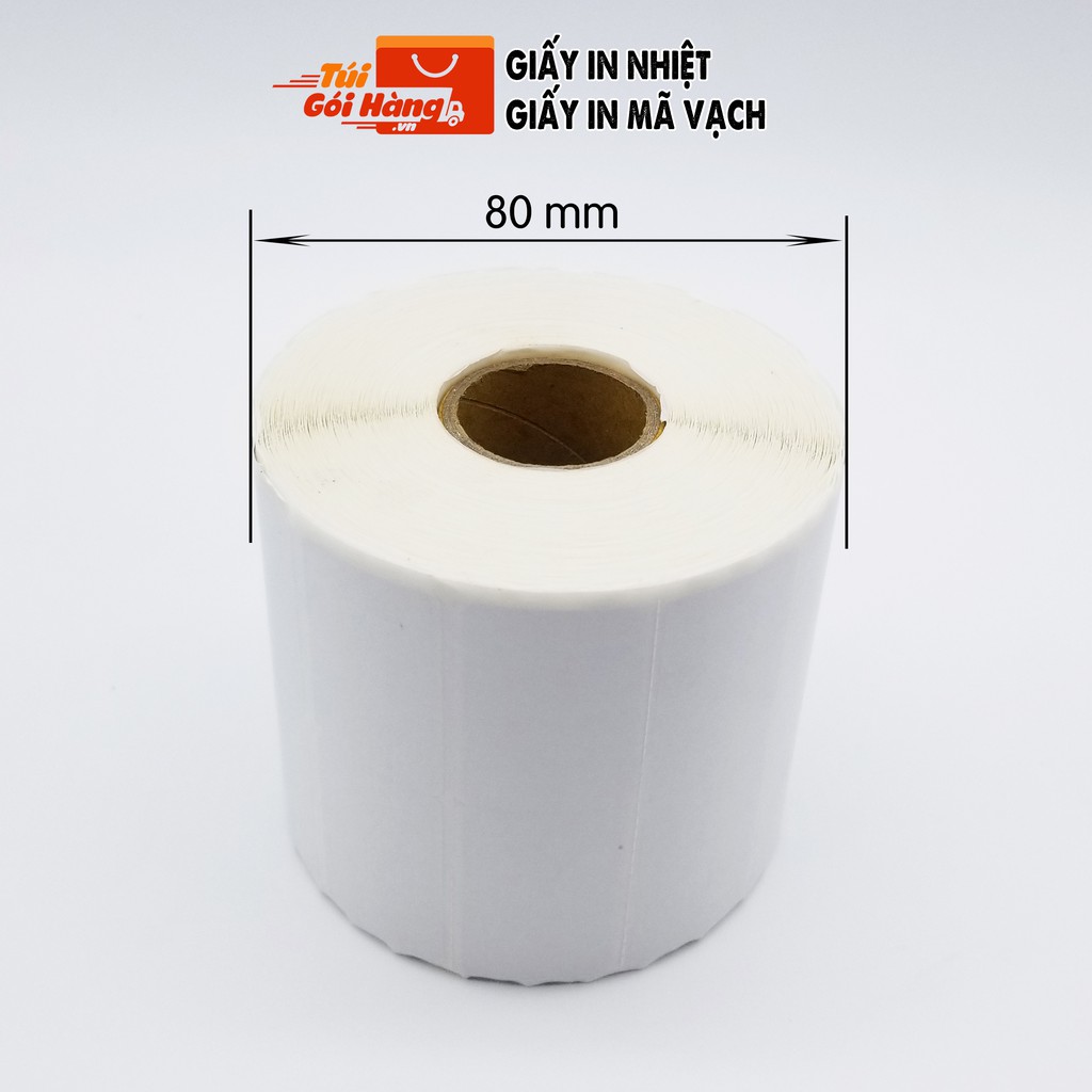 Giấy In Tem Giấy In Mã Vạch 2 Tem Khổ 70x22mm Cuộn 2400 Tem