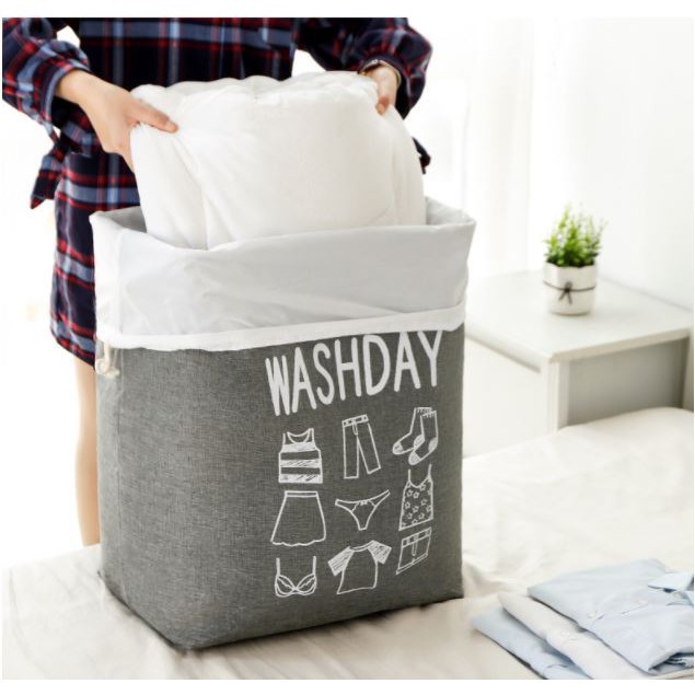 Giỏ đựng quần áo WASHDAY gấp gọn phong cách Nhật Bản