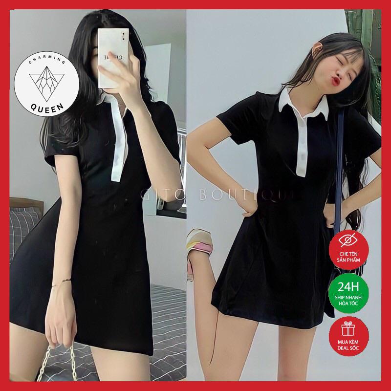 Váy polo, đầm polo body tay ngắn xinh yêu,  đi dự tiệc, đi chơi dạo phố sang chảnh -- CharmingQueen | BigBuy360 - bigbuy360.vn