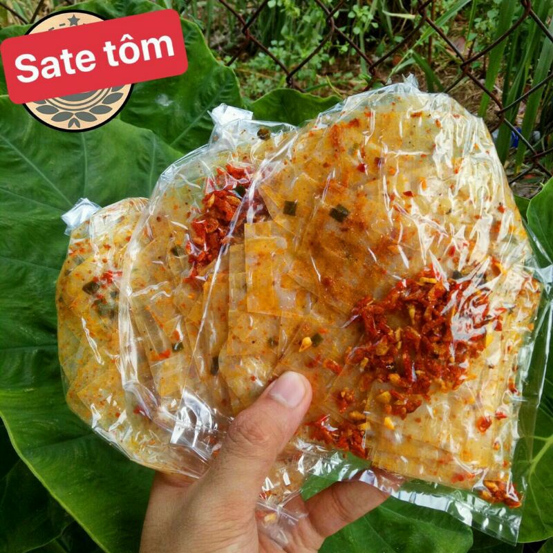 Bánh tráng sate tôm