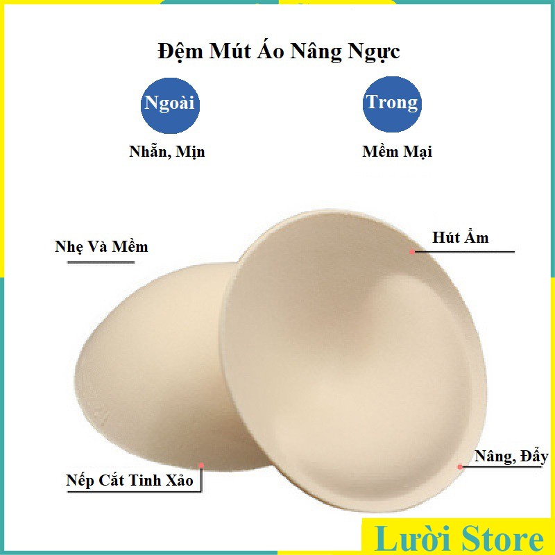 Một Đôi Đệm Mút Nâng Ngực Dạng Kép Siêu Đẩy