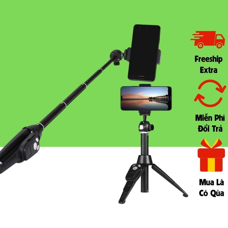 Giá Đỡ Điện thoại Chụp Hình Đế 3 Chân Bluetooth Cây Livestream Quay TikTok Chụp Nhiều Ảnh Gấp Gọn-SHome