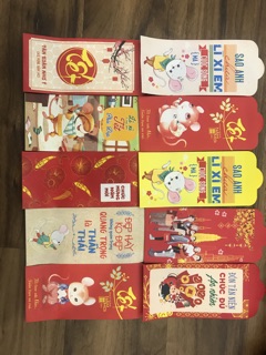 COMBO 10 BAO LÌ XÌ TẾT 2021