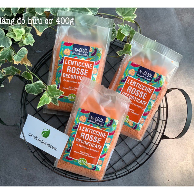 Đậu lăng đỏ hữu cơ Sotto 500g