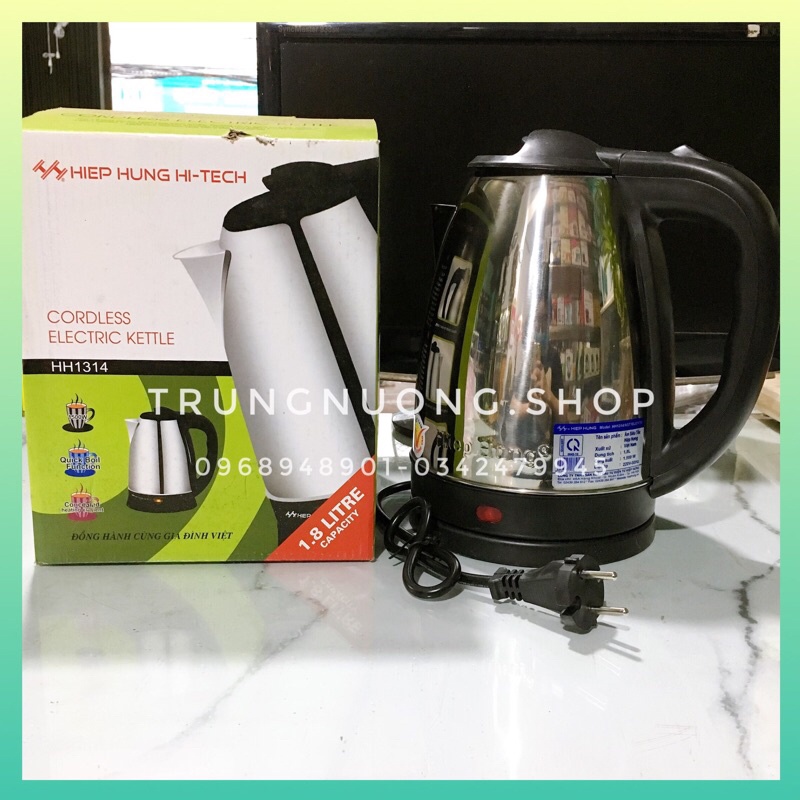 Ấm đun nước siêu tốc 1.8L Hiệp Hưng HH1314