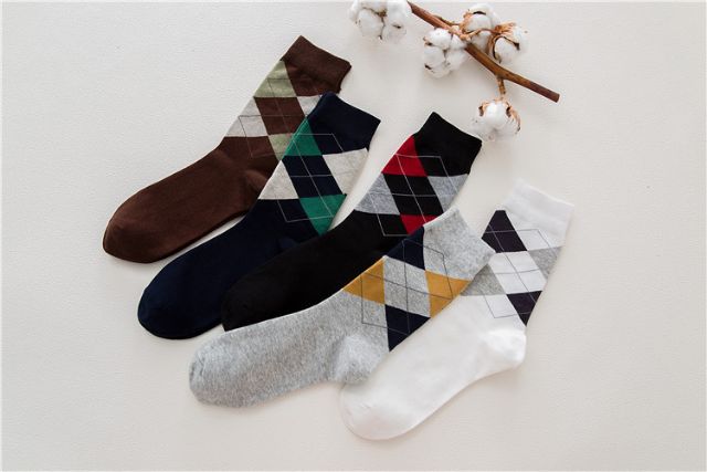 Tất vớ nam - tất cotton họa tiết